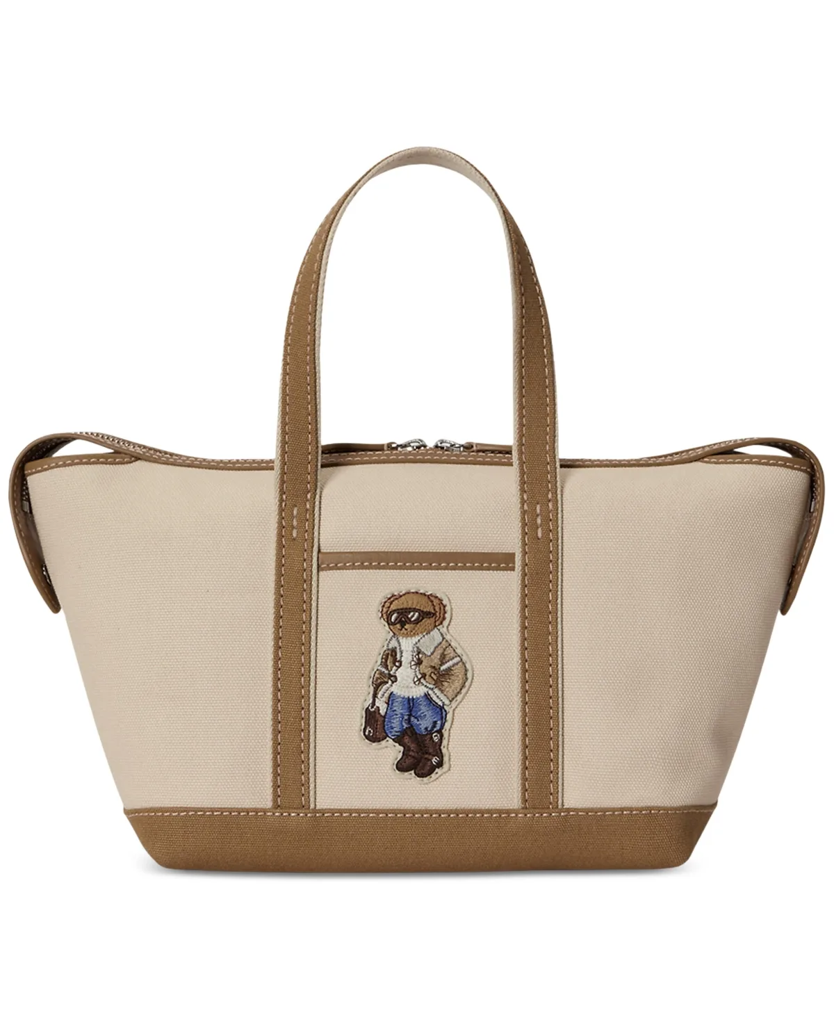 Holiday Bear Canvas Mini Shopper Tote by Polo Ralph Lauren