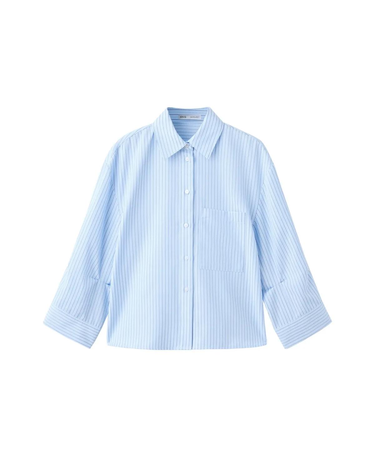 Striped Straight Shirt by Mango