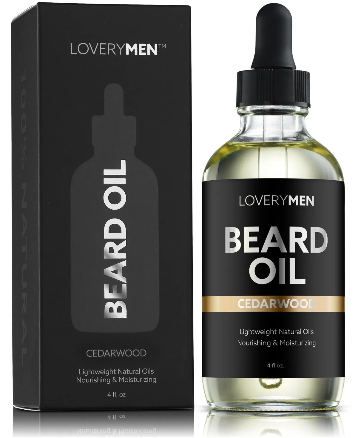 Nourishing Cedarwood Scented Beard Oil - 4oz Beard Grooming by Lovery