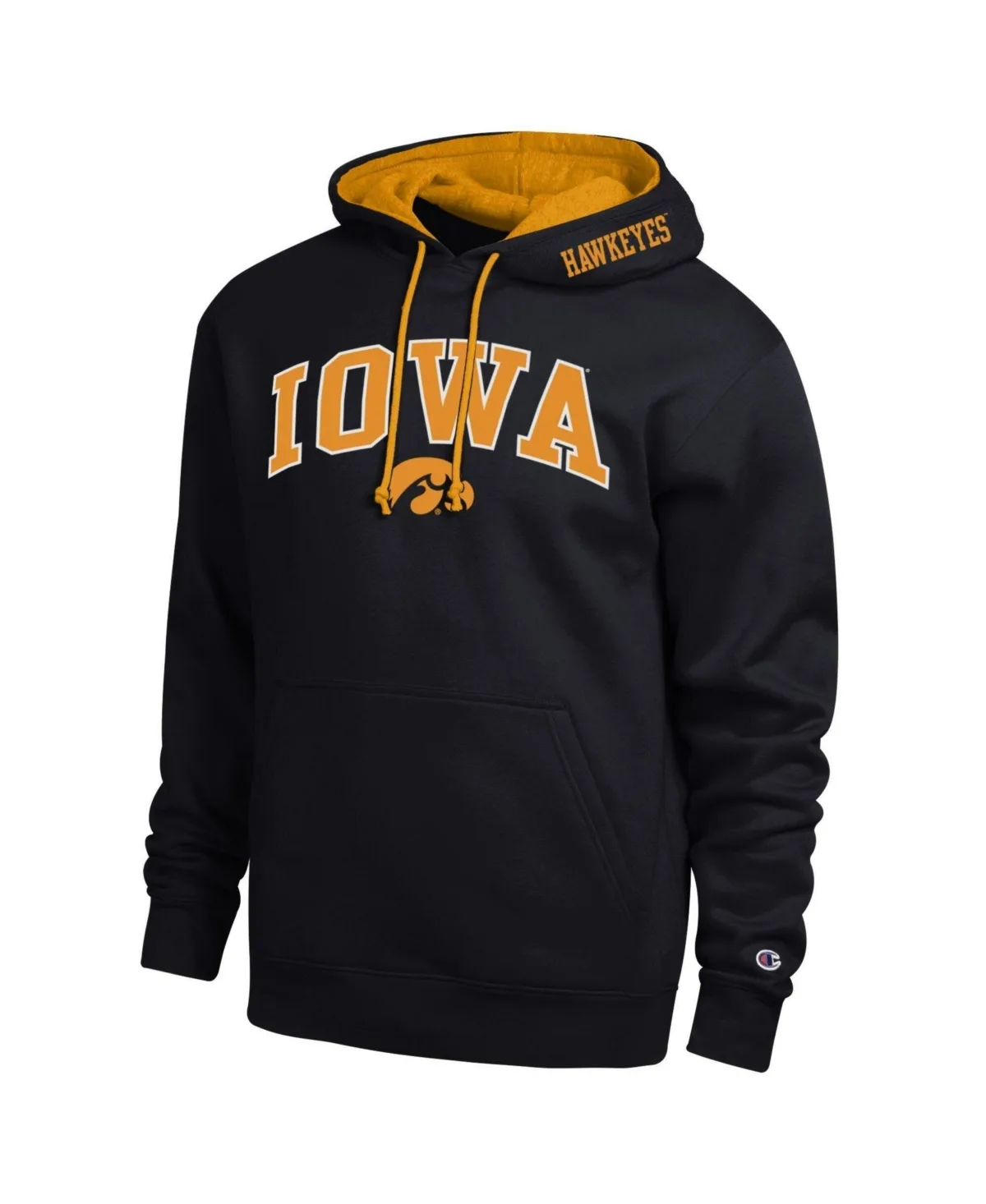 Iowa Hawkeyes Arch Tackle Twill Hoodie by Champion