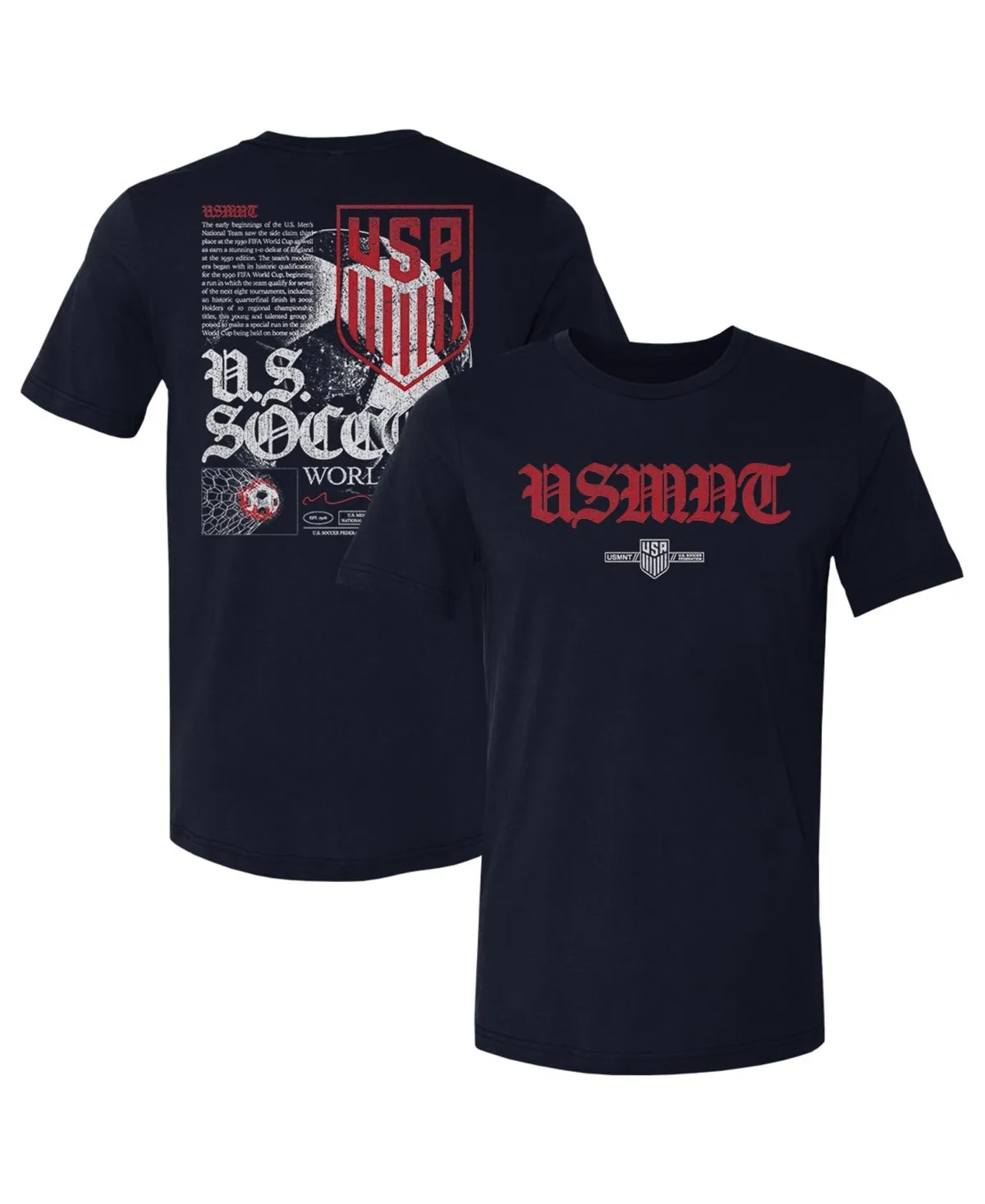 U.S. National Team Worldwide Grunge Screen-Printed T-Shirt by 500 Level