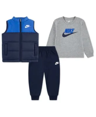 Crewneck T-Shirt Vest Pants 3-Piece Set by Nike