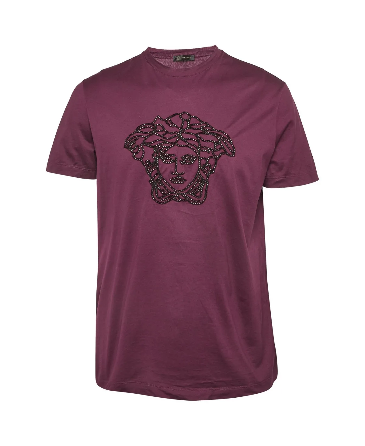 Pre-Owned Medusa Applique Jersey T-Shirt by Versace
