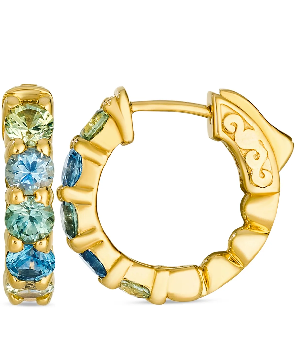 Montana Sapphires (1.80 ct. t.w.) Hoop Earrings in 14K Honey Gold by Le Vian