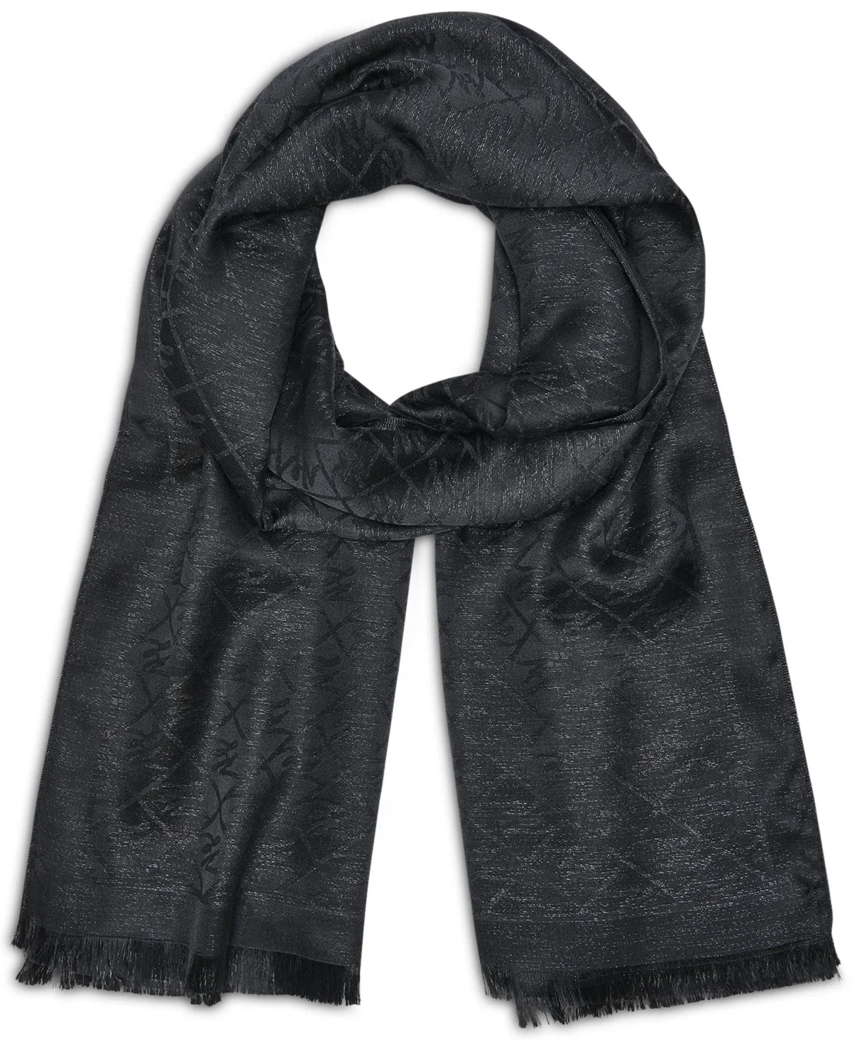 Paris Pashmina Shimmering Script Scarf by Karl Lagerfeld