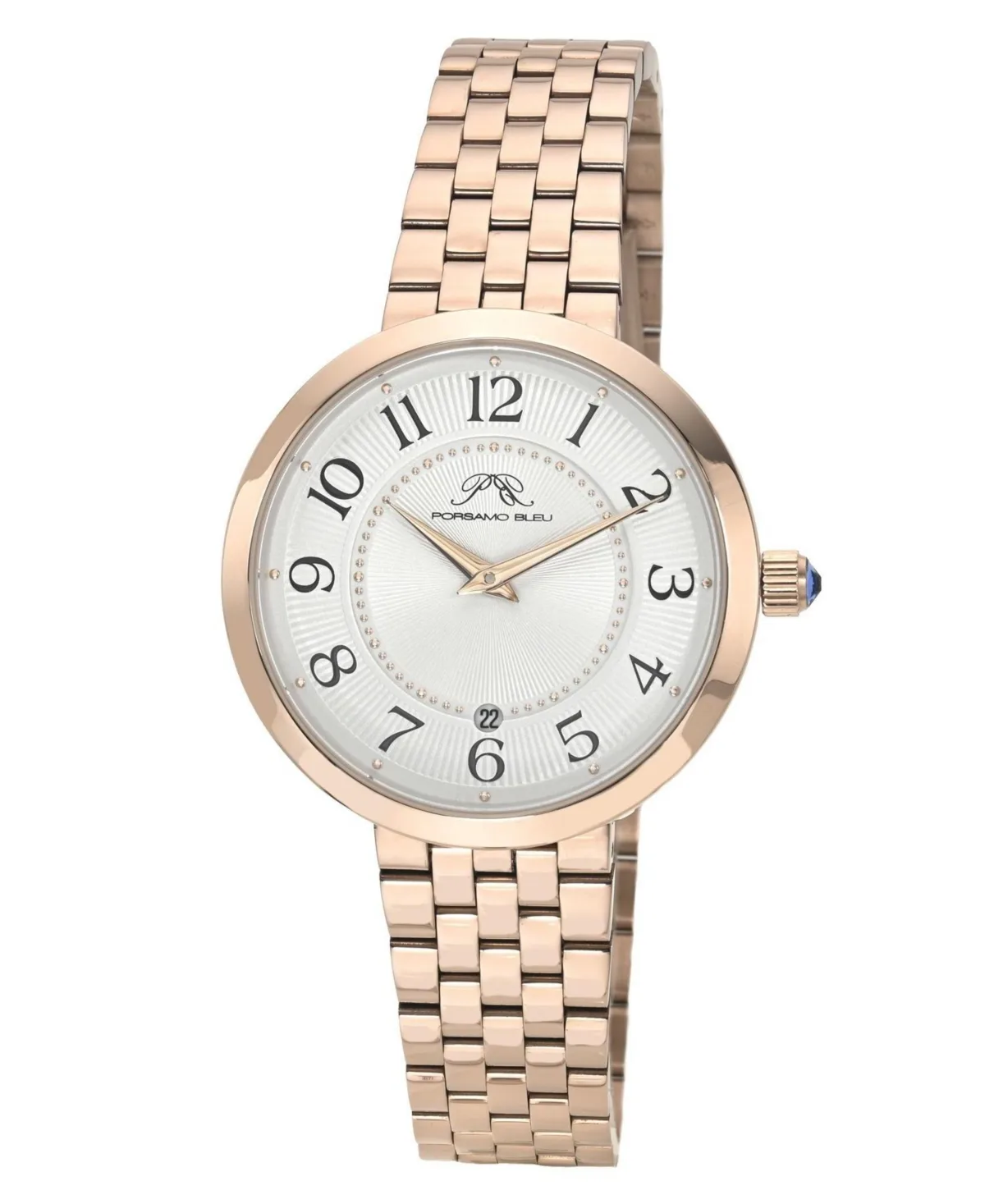 Clementine Analog Quartz Rose Tone Stainless Steel Watch, 36mm by Porsamo Bleu