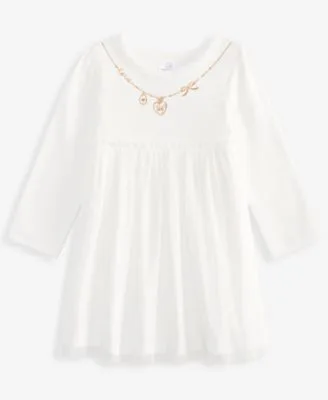 Velour Necklace Dress by First Impressions