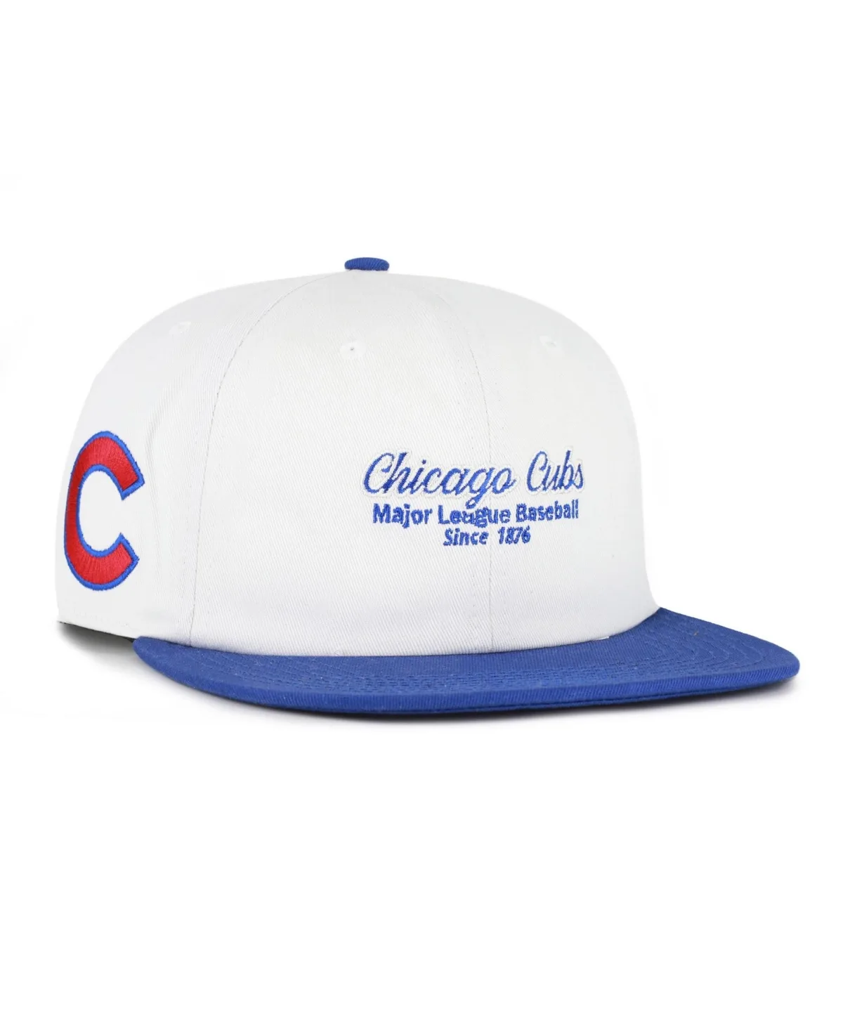 Chicago Cubs Flat-Bill Captain Snapback by 47 Brand