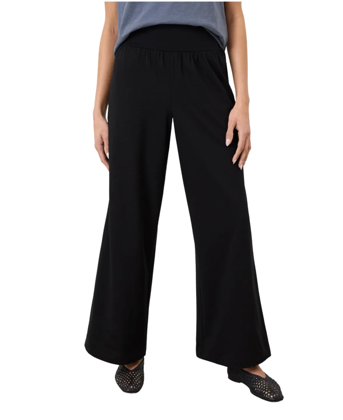 Easy Drape Mid-Rise Organic Cotton Pant
