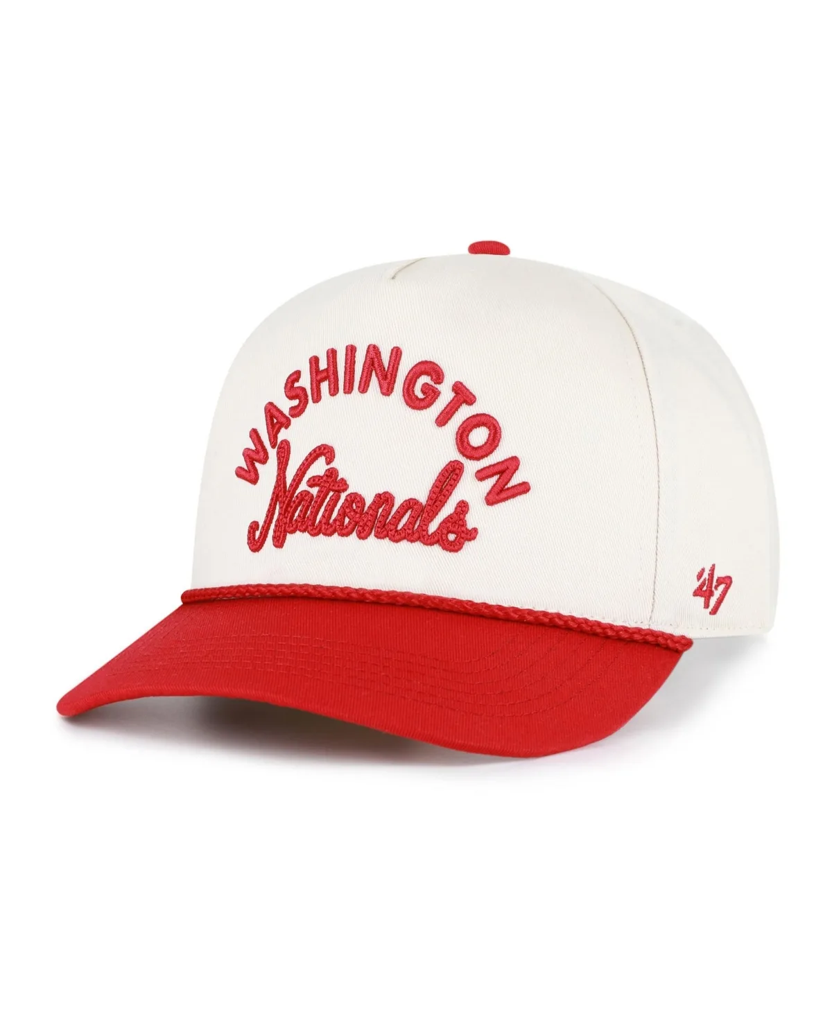 Washington Nationals Snapback Rope Script Fade Baseball Cap by 47 Brand
