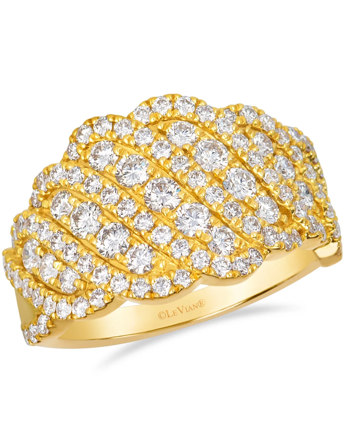 Vanilla Gold Round Multi-Stone Diamond Ring (1.49 ct. t.w.) in 14k Yellow Gold by Le Vian