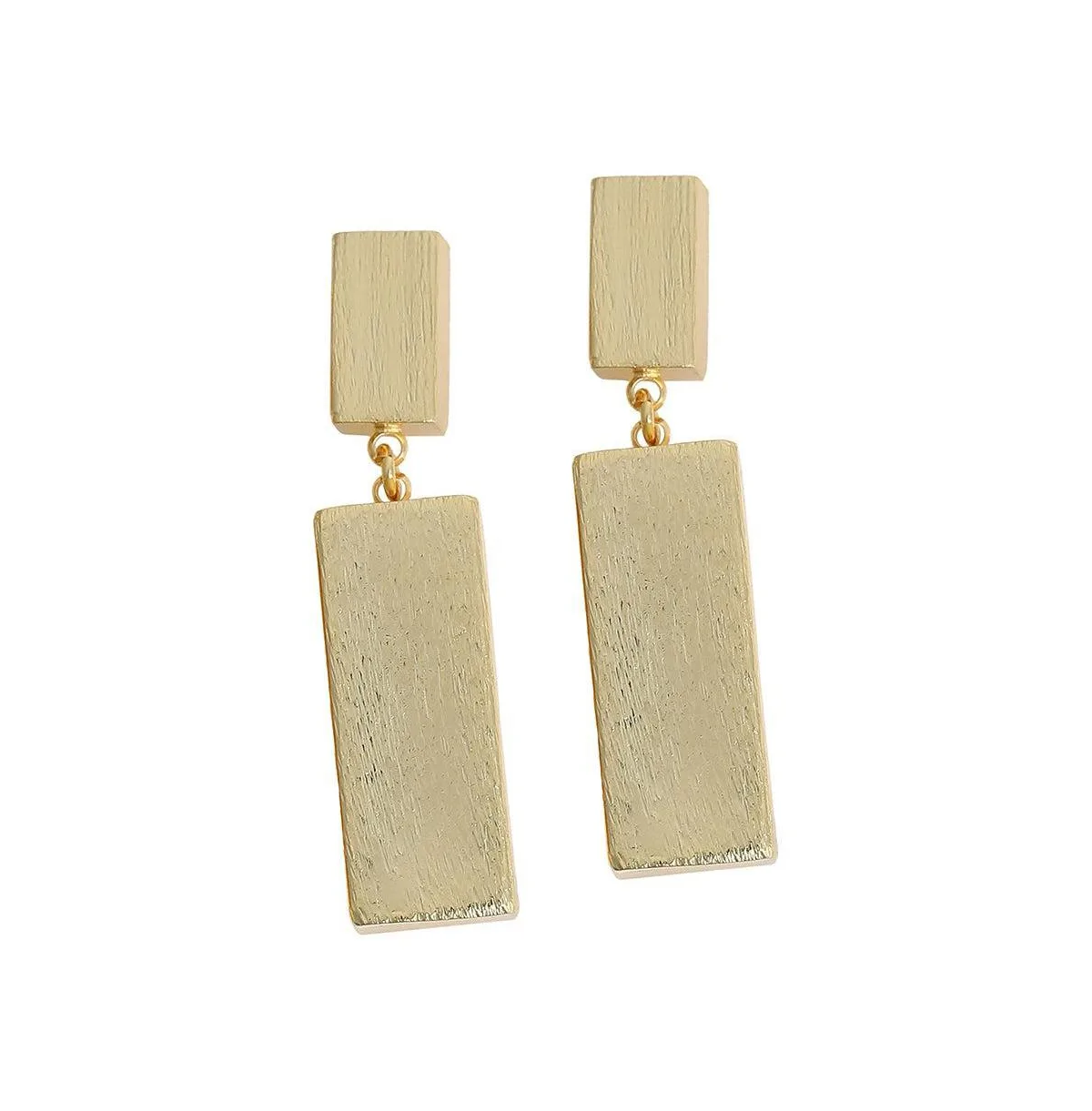 Geometric-Bar Drop Earrings by Sohi