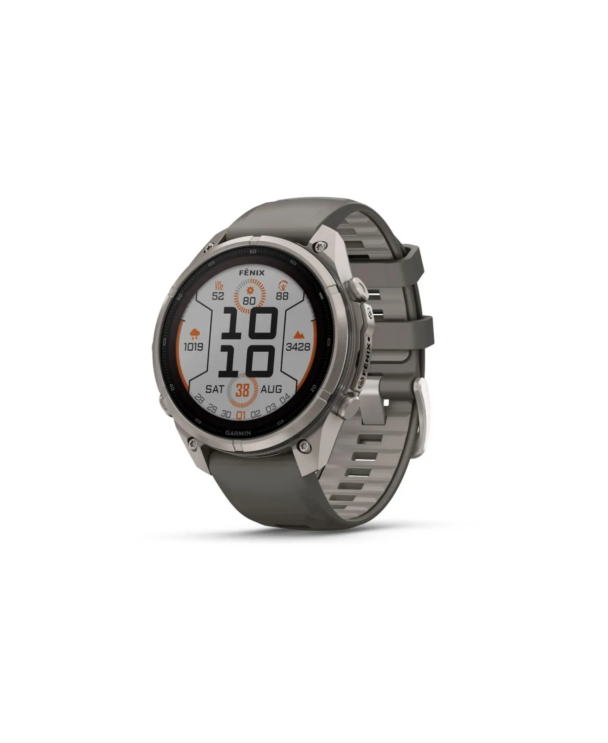 Fenix 9 Pro Solar Powered Multisport Gps Smartwatch Titanium Gray Rubber 47mm by Garmin