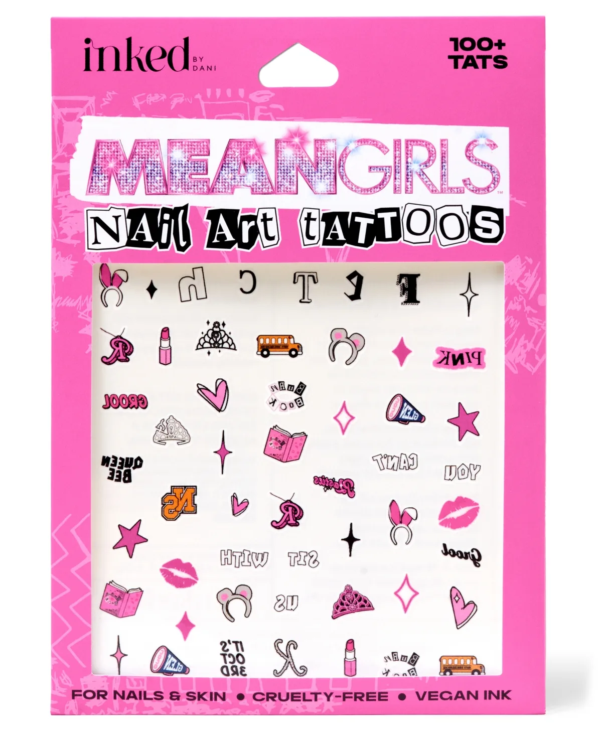 Mean Girls Fetch Nail Art Tattoos by Inked by Dani
