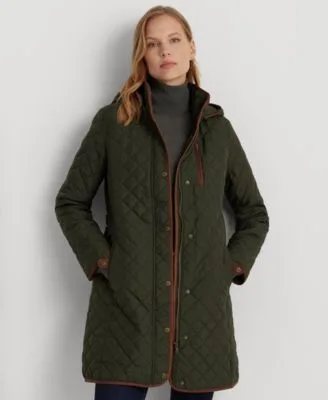 Lauren Ralph Lauren Hooded Quilted Coat by Ralph Lauren