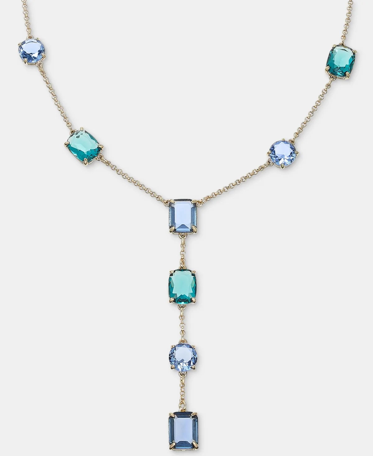 Lauren Ralph Lauren Multi-Stone Gold-Tone Y-Neck Necklace