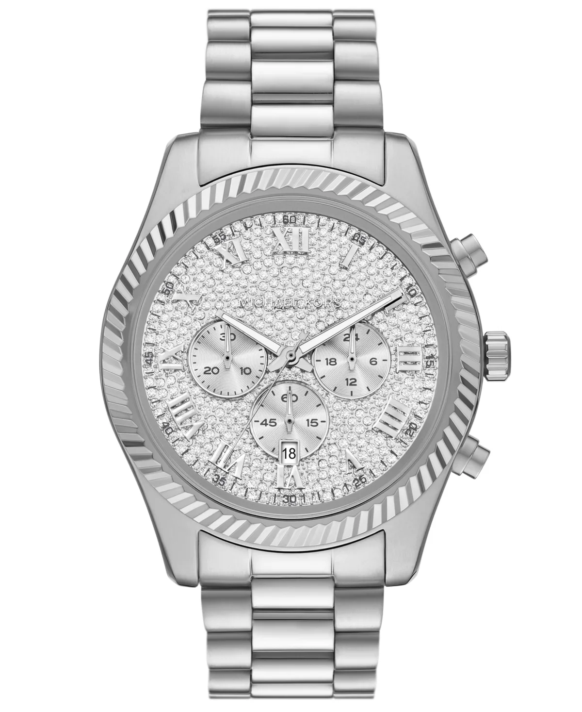 Quartz Chronograph Stainless Steel Bracelet Watch 45mm by MICHAEL Michael Kors