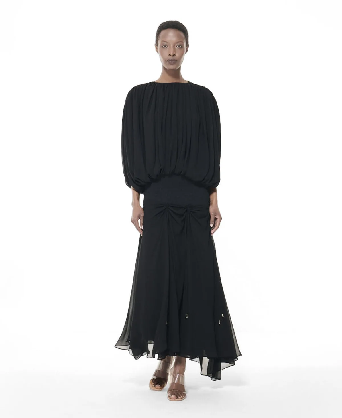 Ruched Shoulders Top by Leem