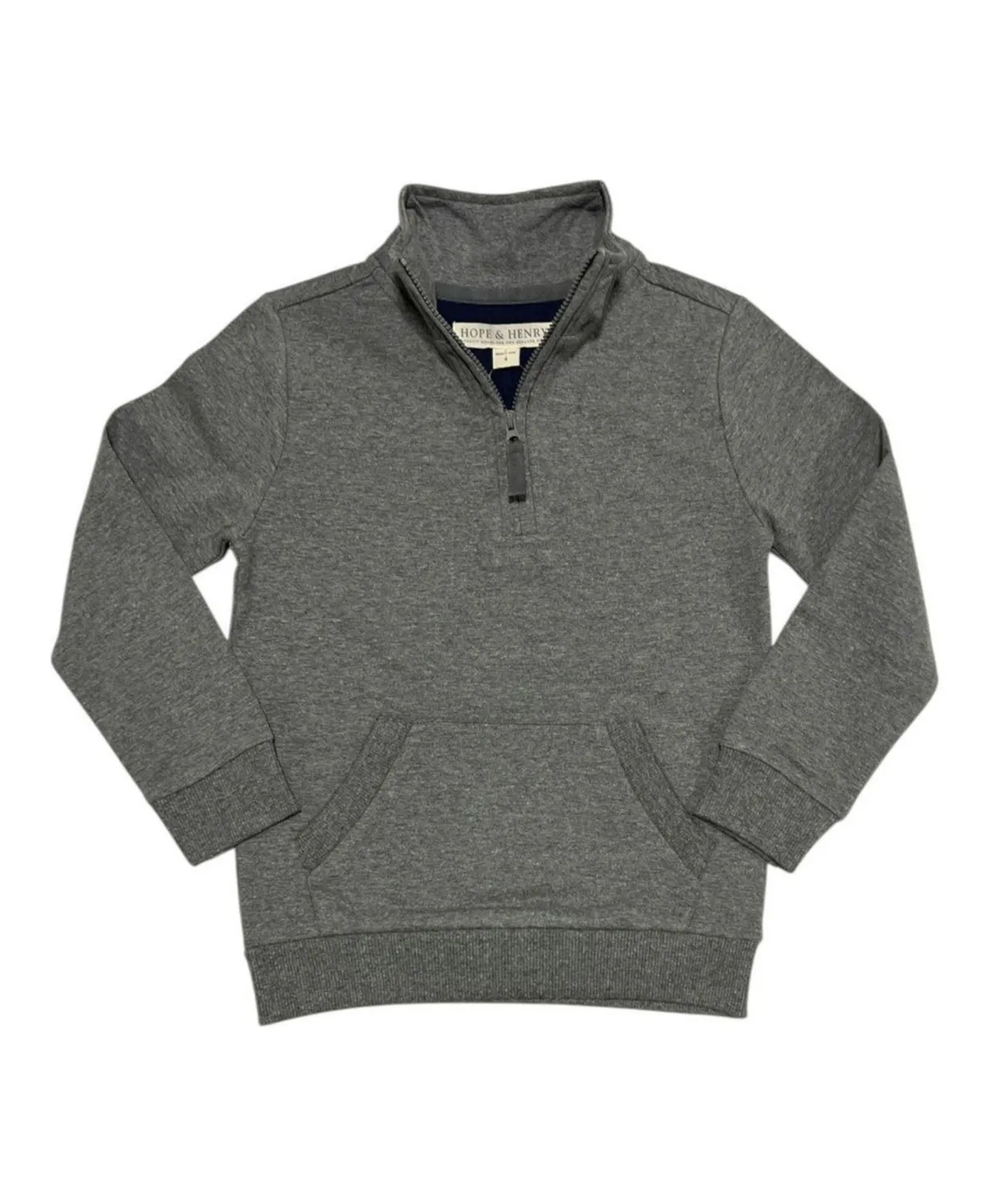 Organic French Terry Half-Zip Kanga Pullover by Hope & Henry