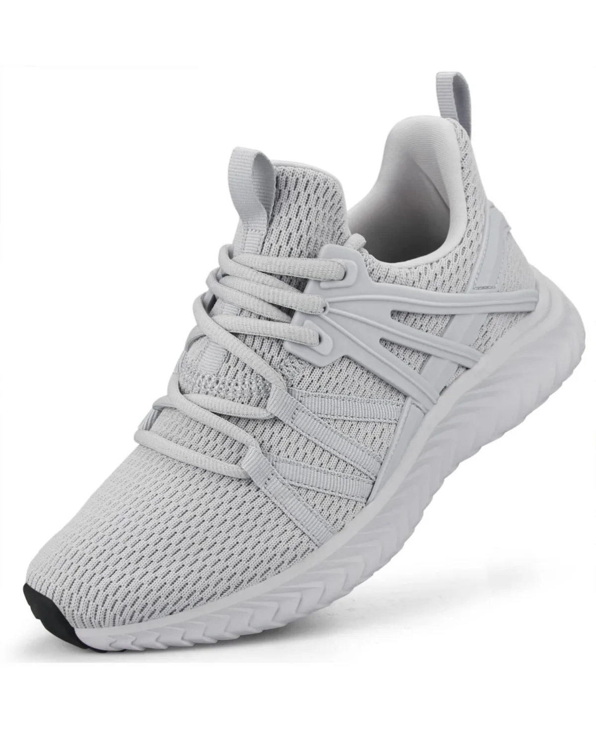 Slip on Running Sneakers Breathable Lightweight Anti Slip Walking Tennis Shoes by Peneyon