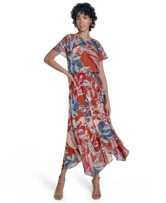 Short Sleeve Fit Flare Dress