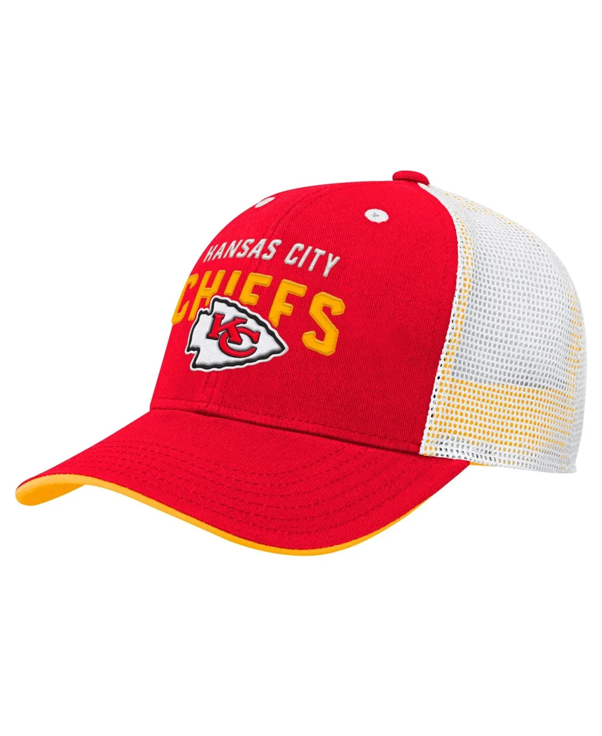 Kansas City Chiefs Core Lockup Trucker Mesh Cap by Outerstuff