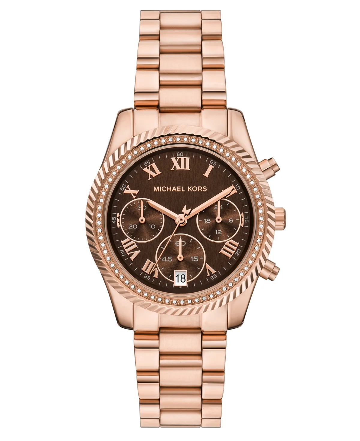 Quartz Chronograph Rose Gold-Tone Stainless Steel Bracelet Watch 36mm by MICHAEL Michael Kors