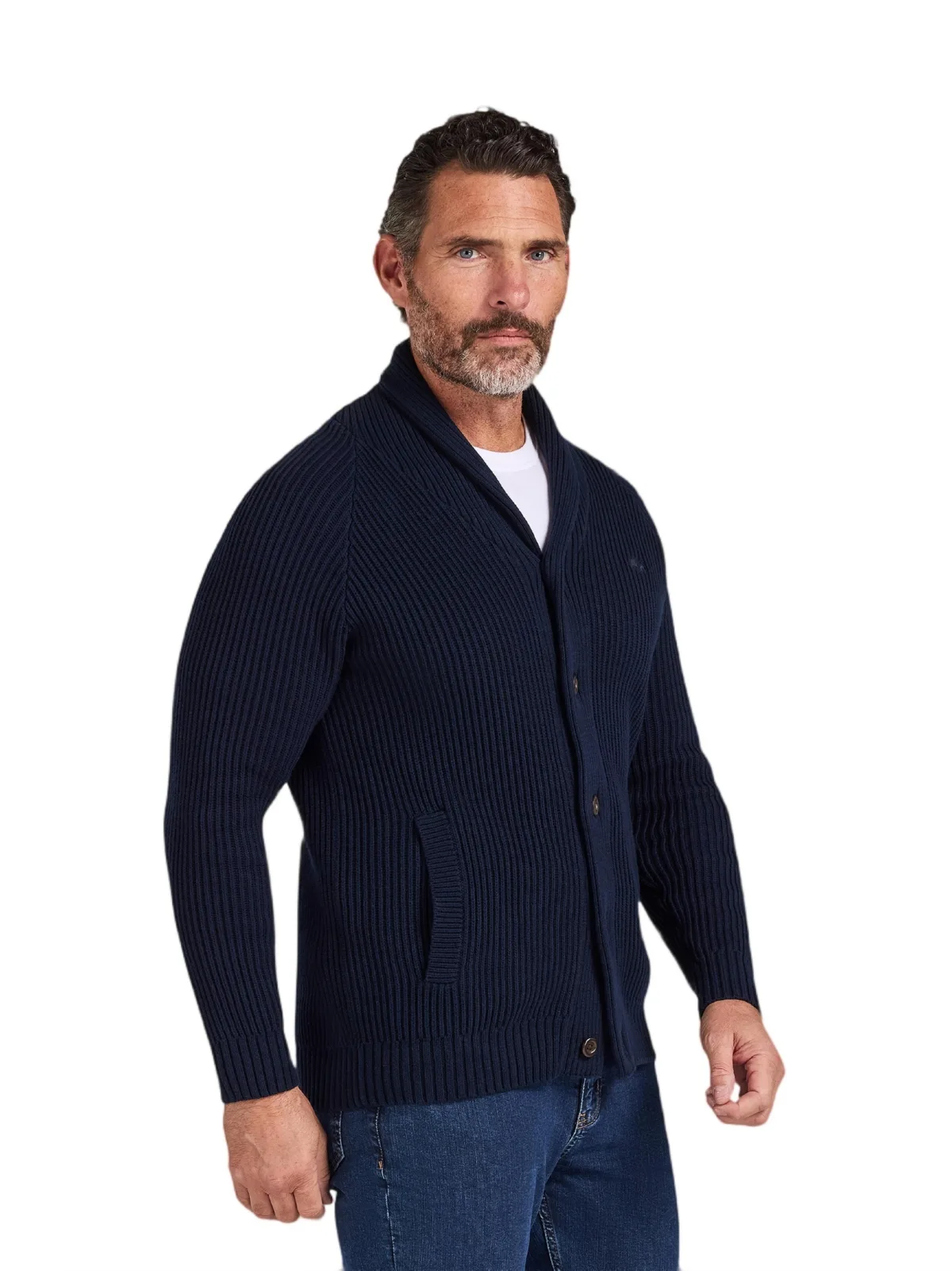 Button Up Shawl Cardigan by Raging Bull
