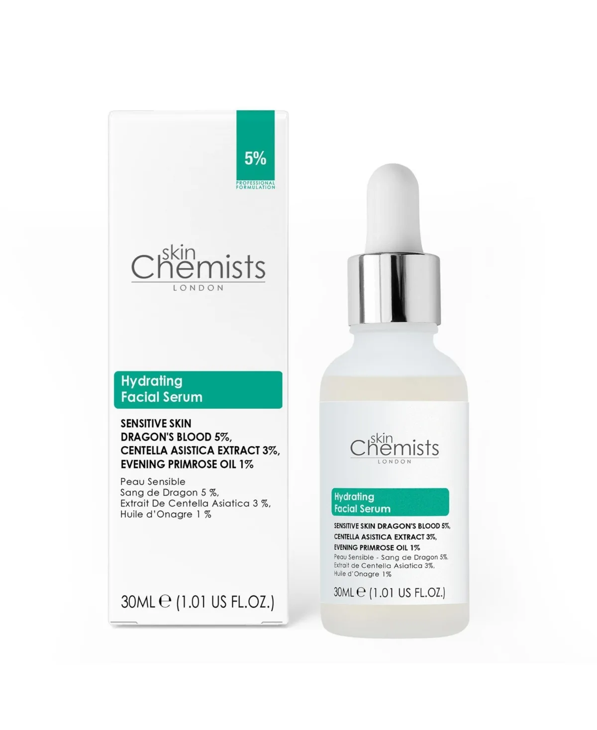 Sensitive Skin 5 Percentage Dragons Blood 3 Percentage Centella Asiatica Facial Serum 30 Milliliter by Skinchemists