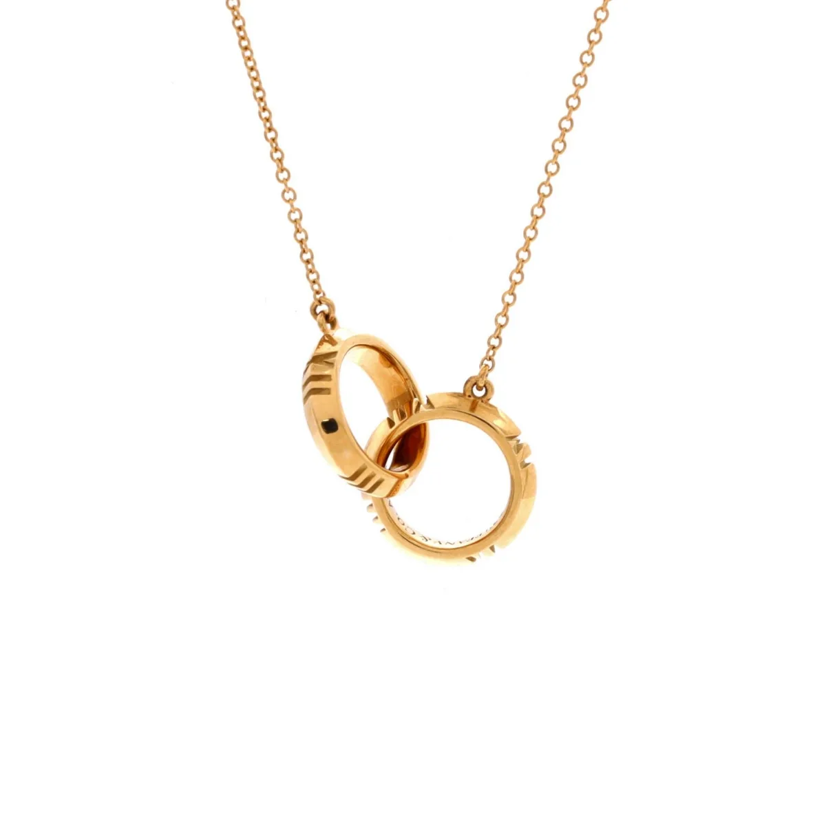 Pre-Owned Tiffany & Co Atlas x Closed Interlocking Pendant Necklace by Tiffany & Co.