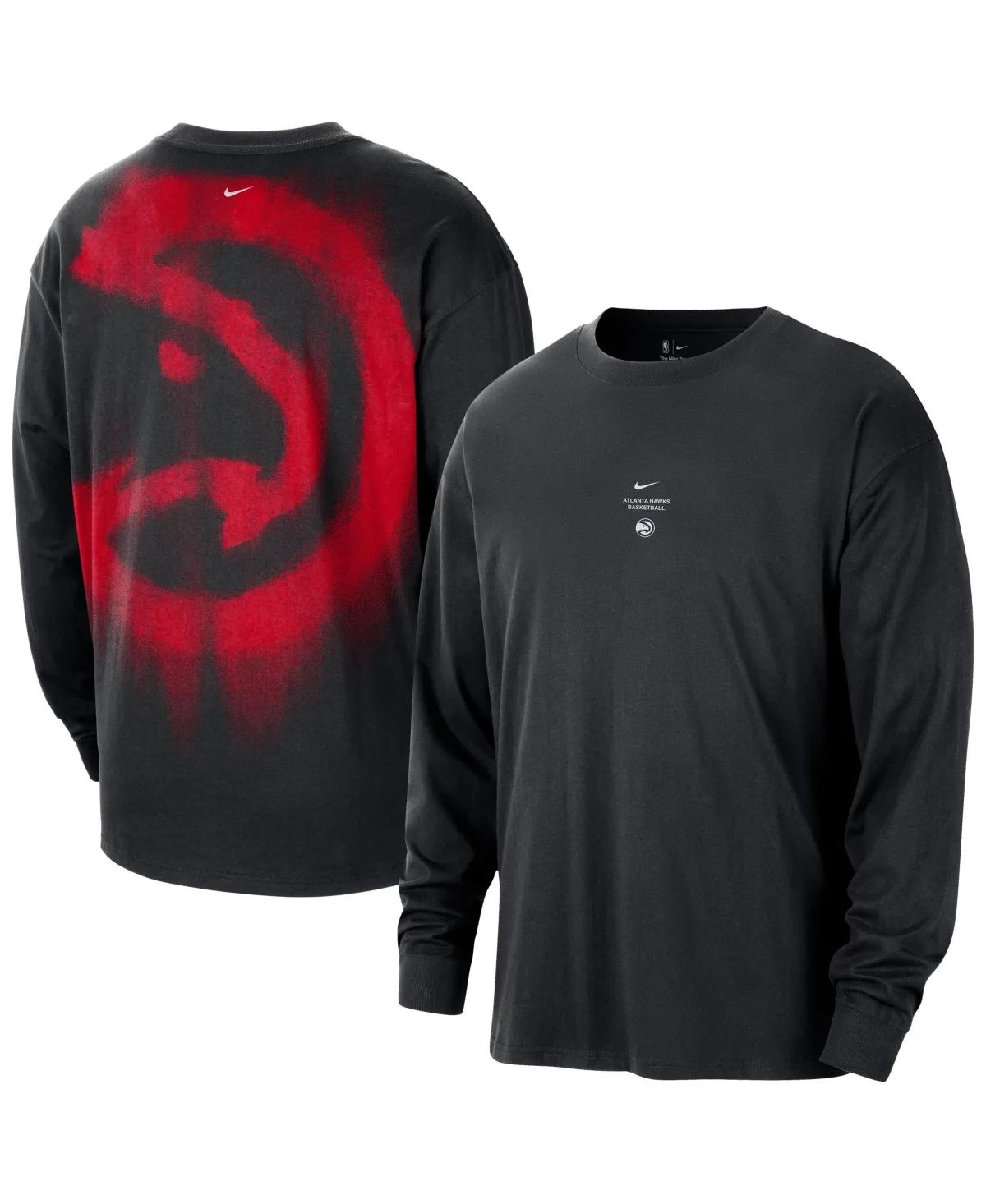 Atlanta Hawks Pregame Mesh Long Sleeve Performance T-Shirt by Nike