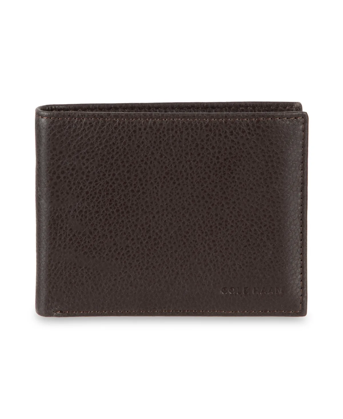 Pebbled-Leather Bifold Wallet by COLE HAAN
