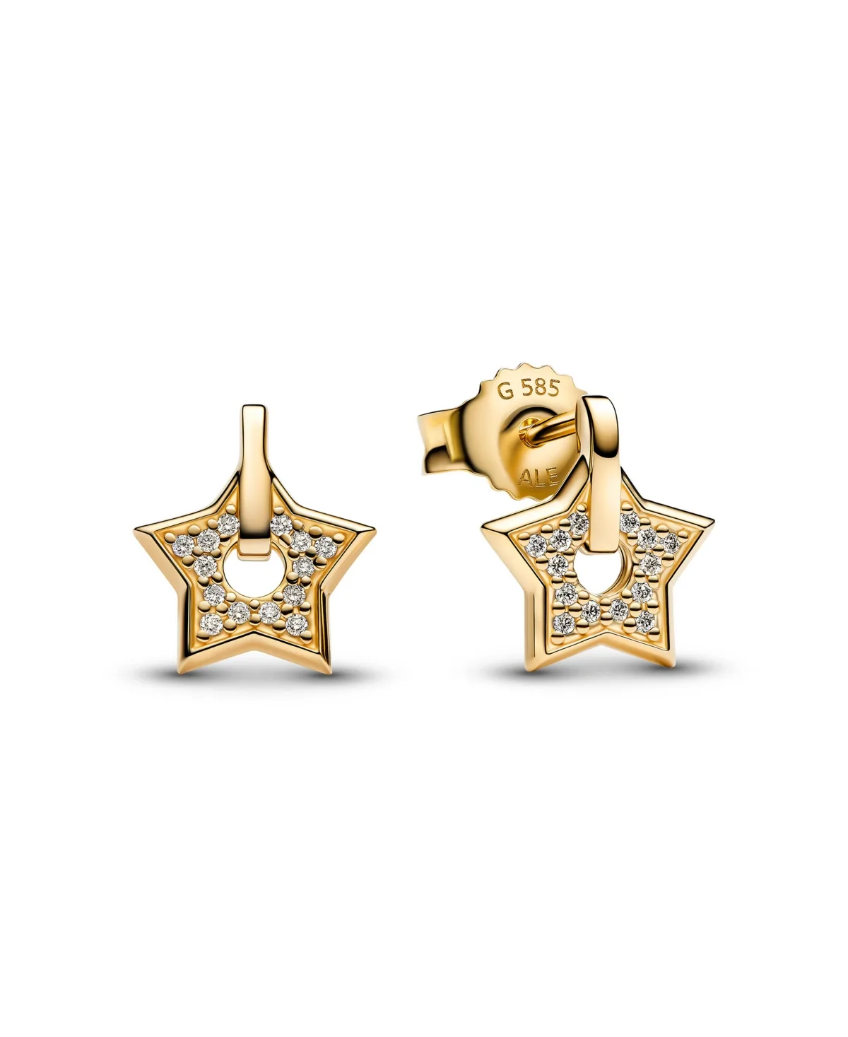 Talisman Lab-Grown Diamond Star Stud Earrings (0.06 ct. t.w.) in 14k Gold by Pandora