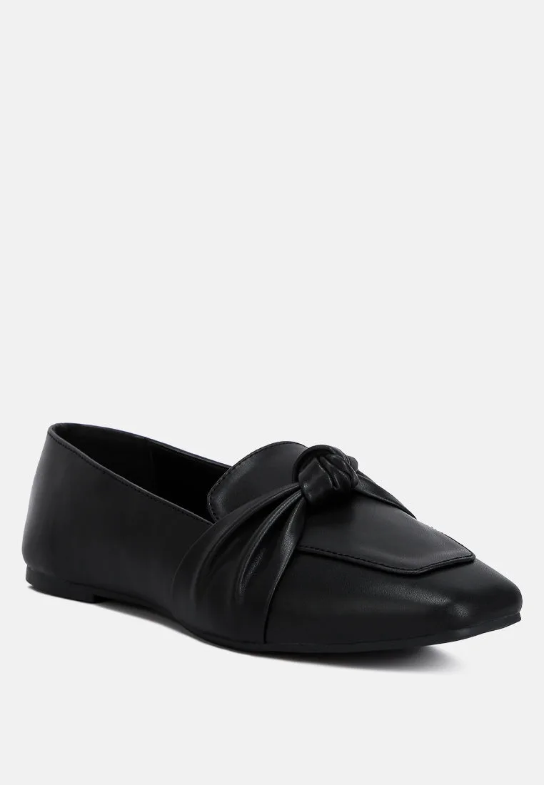 Denali Recycled Faux Leather Flat Loafers by London Rag