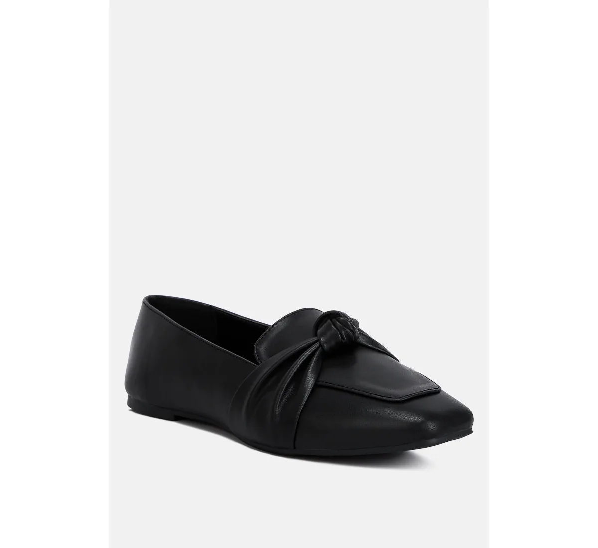 Denali Recycled Faux Leather Flat Loafers by London Rag