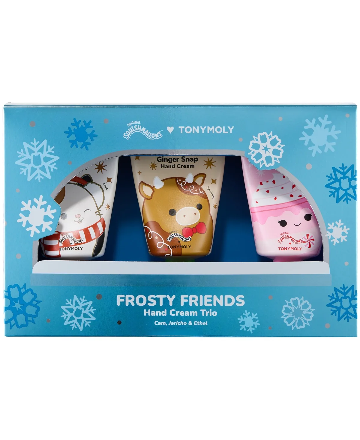 3-Piece Squishmallows Frosty Friends Hand Cream Trio Set by Tonymoly