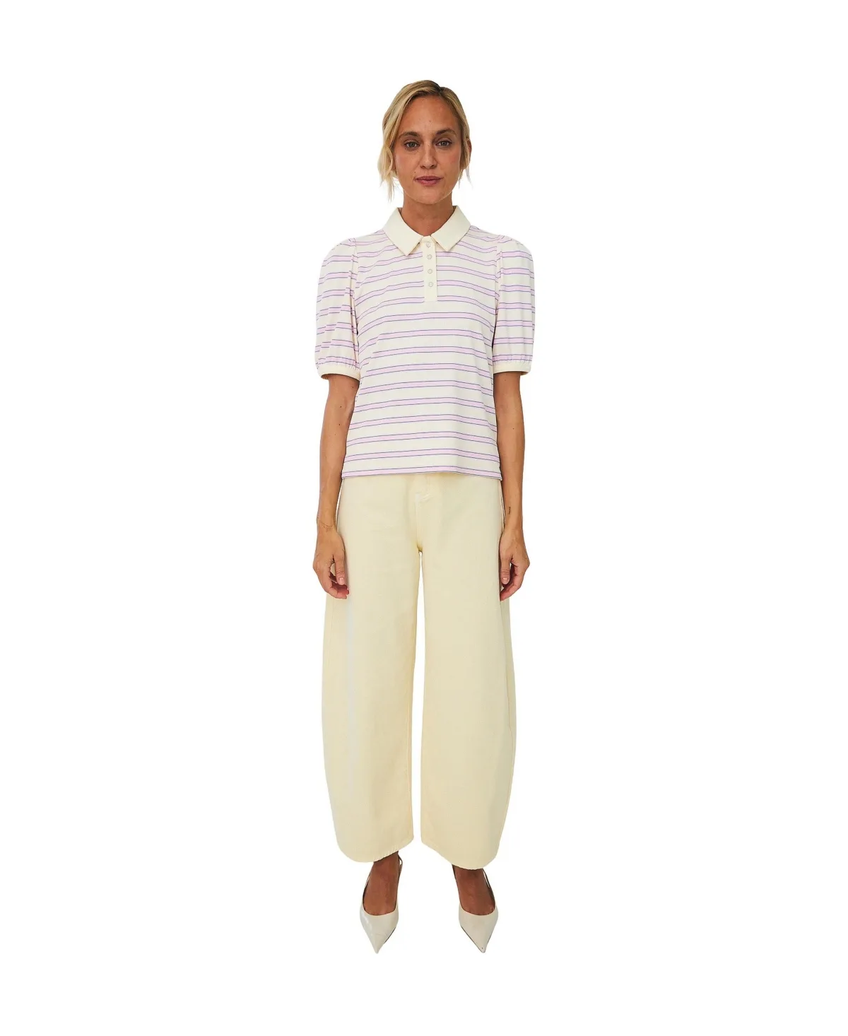 Kleo Striped Polo Shirt by Cras