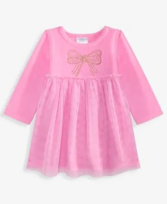 Bow Velour Dress by First Impressions