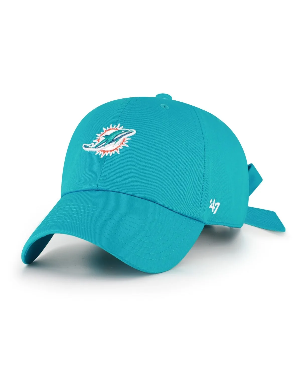 Miami Dolphins Clean Up Adjustable Bow-Back Baseball Cap by 47 Brand