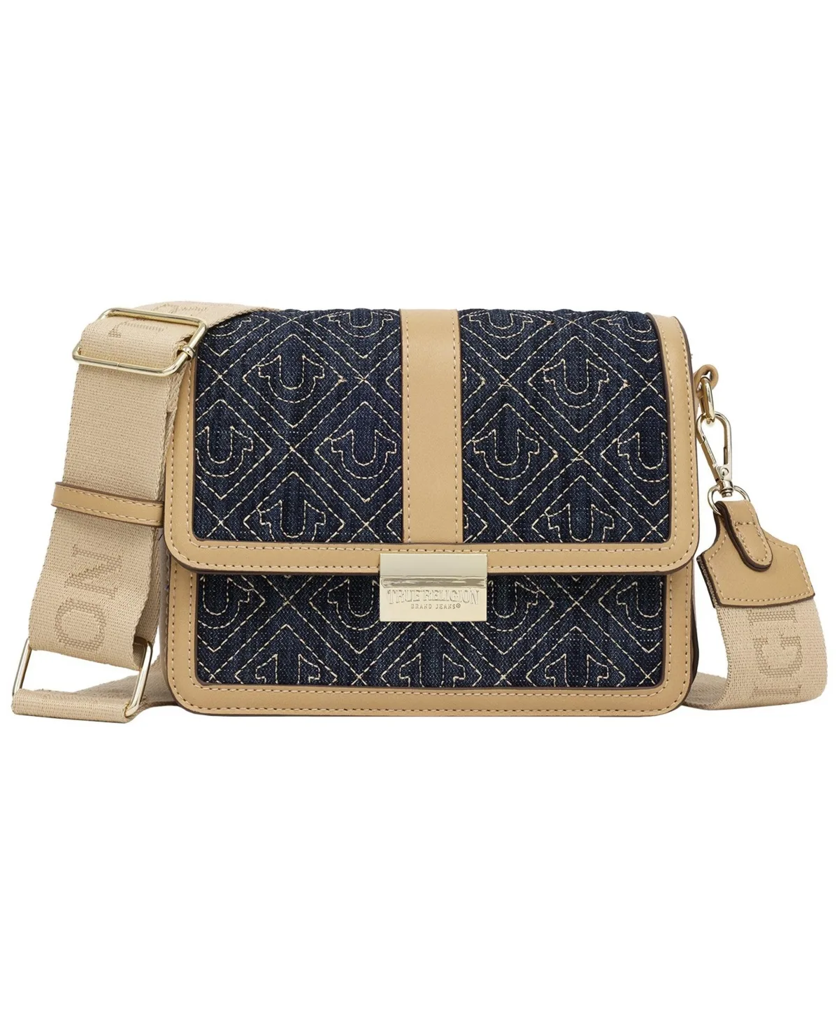 Logo Lock Denim Crossbody Bag by True Religion