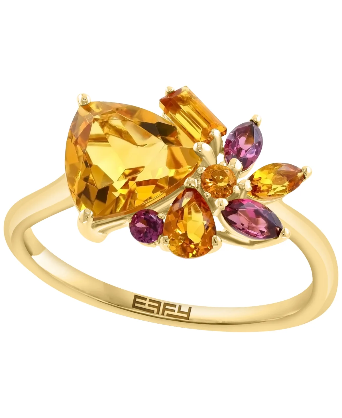 Citrine Multigemstone Ring (2-1/10 ct. t.w.) in 14k Yellow Gold by Effy Collection