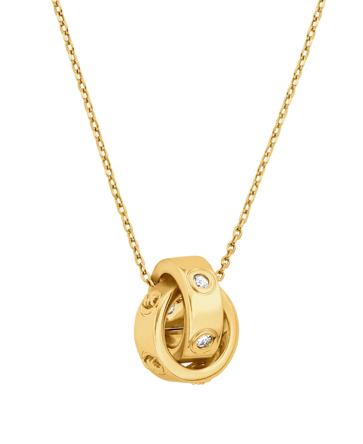 Logo Boyfriend Pendant Necklace by MICHAEL Michael Kors