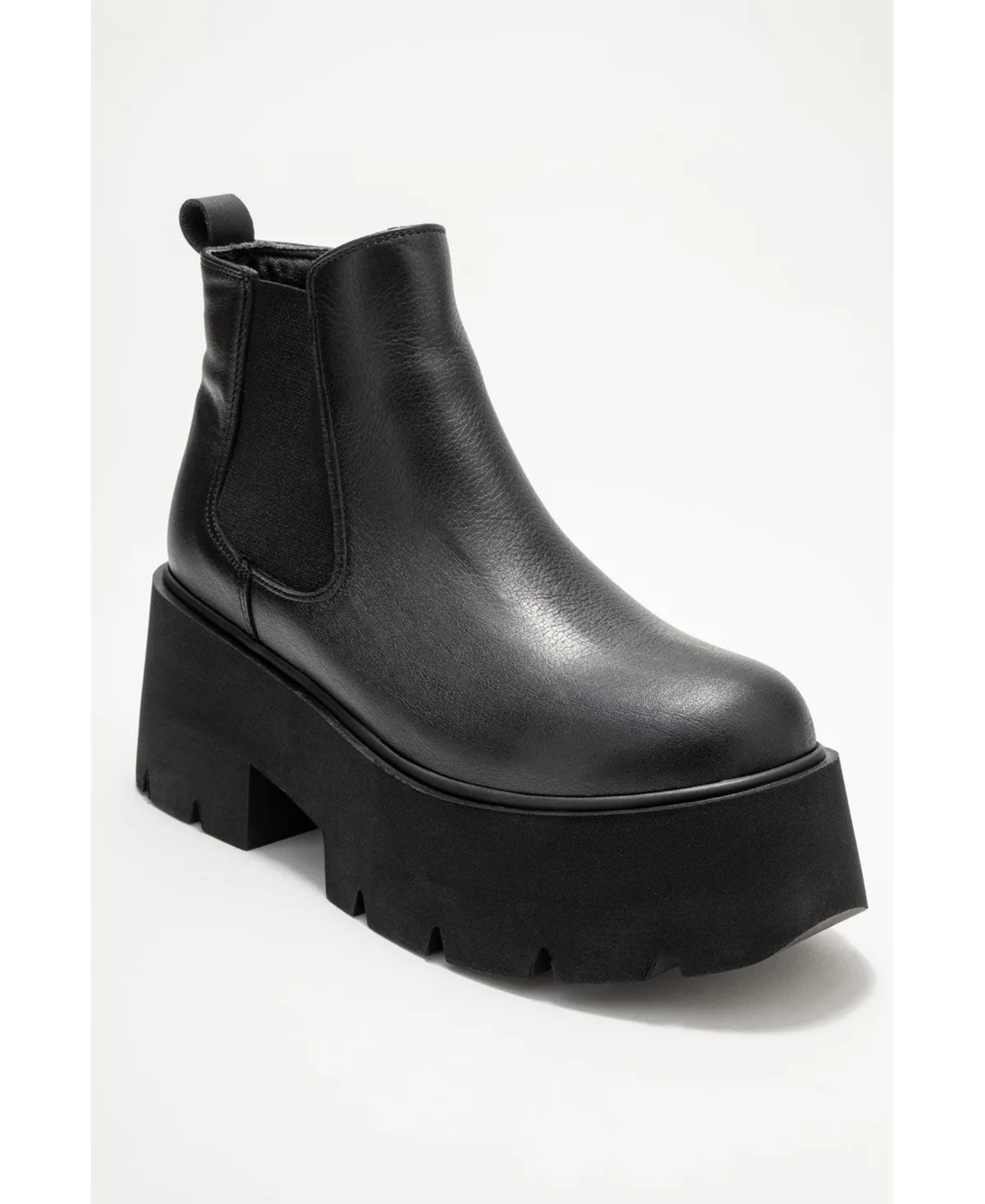 Clen Leather Platform Chelsea Boot by Forever & Always Shoes