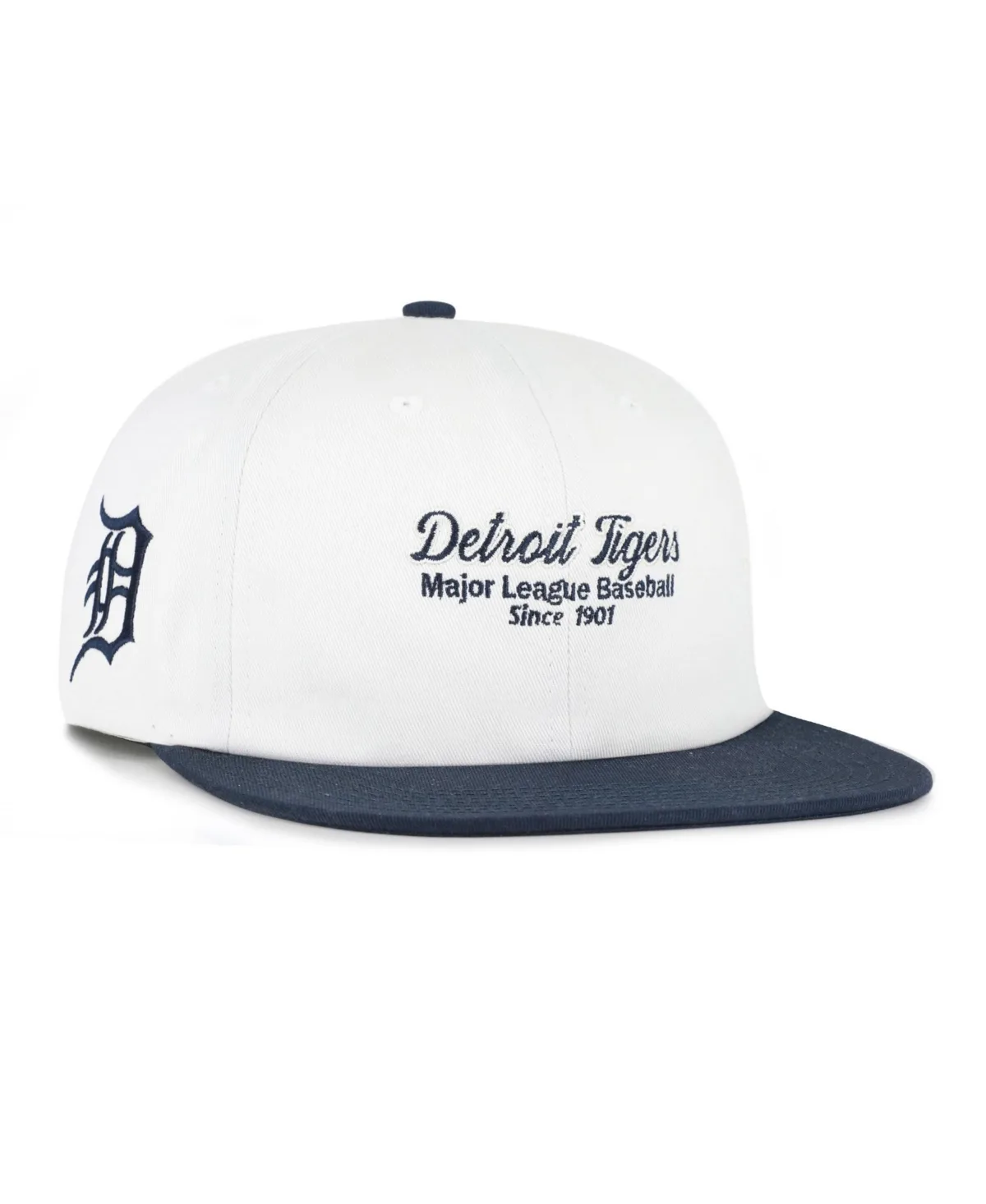 Detroit Tigers Script Stack Flat-Brimmed Snapback Baseball Cap by 47 Brand