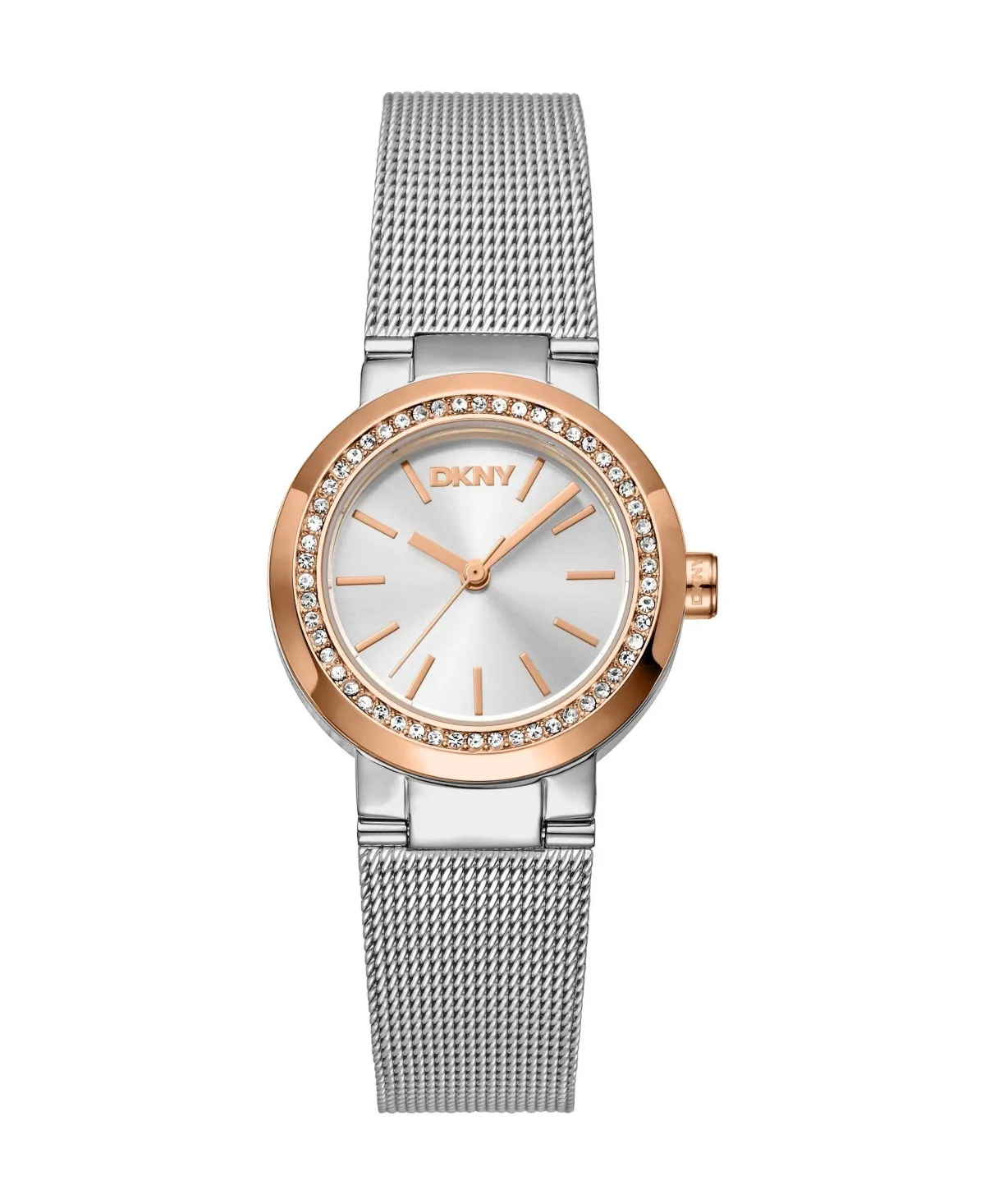 Everyday Quartz Water-Resistant Two-Tone Silver Stainless Steel Bracelet Watch, 28 mm
