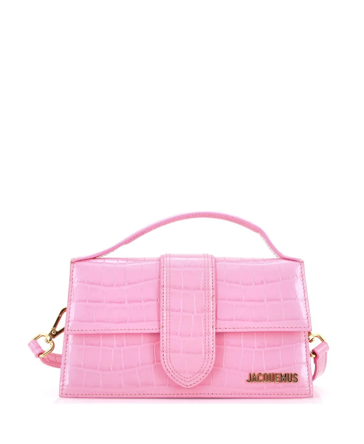 Pre-Owned Le Grand Bambino Flap Bag Embossed Leather by JACQUEMUS