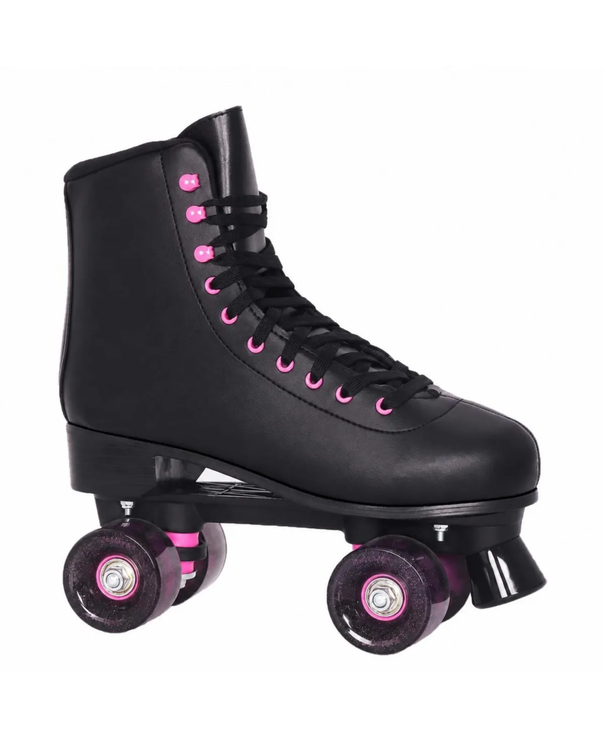 Beginner Friendly Roller Skates Smooth Glide Stable Control Indoor Outdoor Versatile Comfort - Blackpink by Magicorange