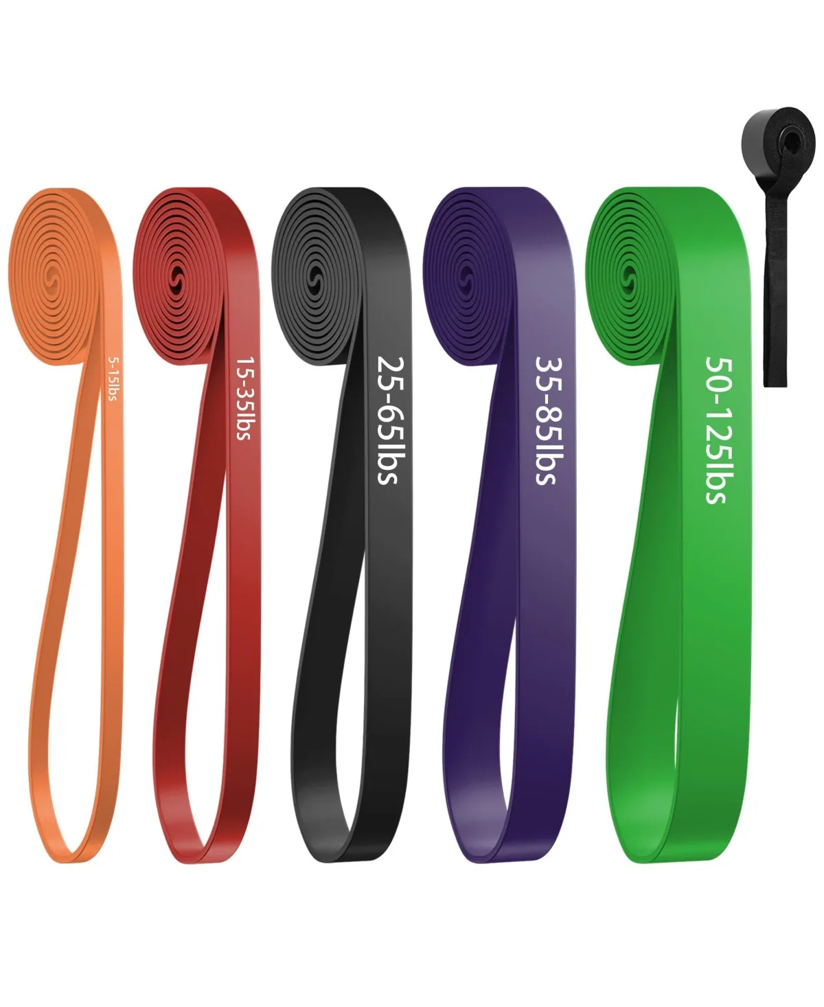 5 Pack Resistance Pull Up Bands Workout Set by Peneyon