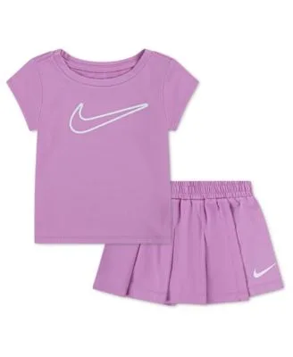 All Day Play Short Sleeve T-Shirt Skort 2 Piece Set by Nike