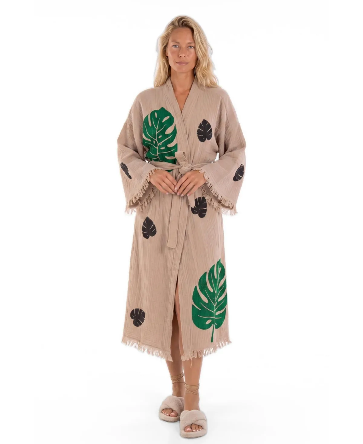 Niva Printed Fringed Festival Robe by Tutunaki